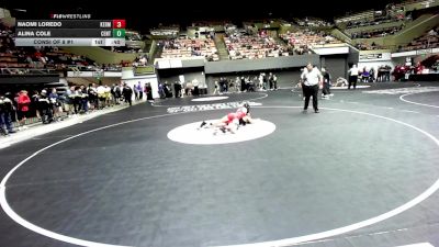 130 lbs Consi Of 8 #1 - Naomi Loredo, Kerman vs Alina Cole, Centennial