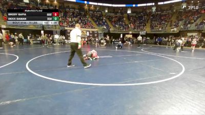 70 lbs Quarterfinal - Brody Bafia, Huntingdon vs Dexx Daman, Beaver