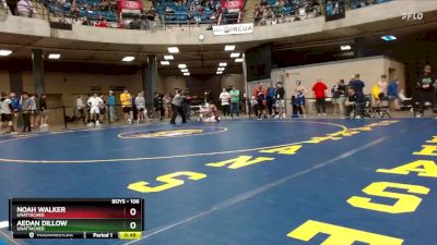106 lbs Cons. Round 1 - Noah Walker, Unattached vs Aedan Dillow, Unattached