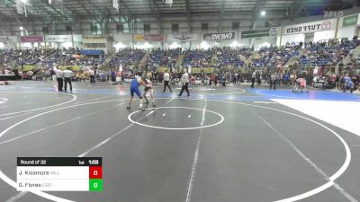 130 lbs Round Of 32 - Jayce Kisamore, Valley Bad Boys vs Gavrin Flores, Fort Lupton MS