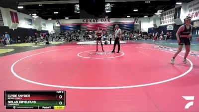 138 lbs Cons. Round 2 - Clyde Snyder, Beverly Hills vs Nolan Himelfarb, Chaminade