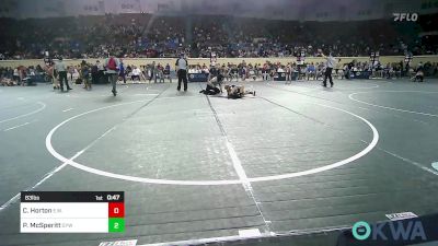 83 lbs Round Of 16 - Calen Horton, Elgin Wrestling vs Parker McSperitt, Geary Youth Wrestling