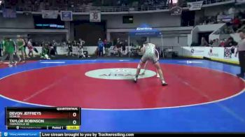 1 lbs Quarterfinal - Taylor Robinson, Thomasville HS vs Devon Jeffreys, Deshler