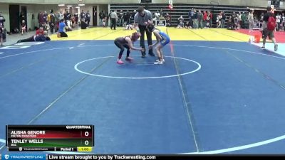 70 lbs Quarterfinal - Alisha Genore, Milton Monsters vs Tenley Wells, BGC