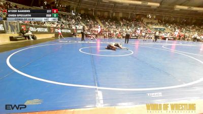 76 lbs Consi Of 16 #1 - Kyzer Sanders, Standfast vs Owen Spexarth, Brawlers