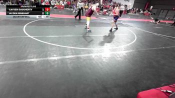 270 lbs Quarterfinal - Caysen Daugherty, Turtle Lake/Clayton vs Jayden Rinehart, Spencer Columbus