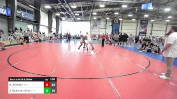 220 lbs Round Of 32 - Brandon Johnson, Indiana Outlaws Black vs Joey Scaramuzzino, Attrition Wrestling Gold