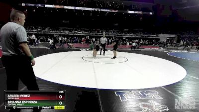 235 lbs Semifinal - Arleen Perez, Woodland vs Brianna Espinoza, Central Valley