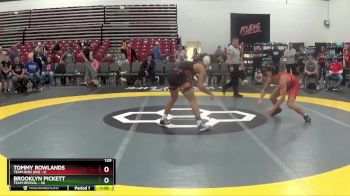 129 lbs Placement Matches (8 Team) - Brooklyn Pickett, Team Revival vs Tommy Rowlands, Team Ohio (OH)