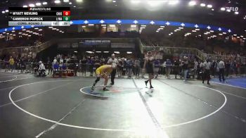 150 2A Cons. Round 3 - Cameron Popeck, Lyman vs Wyatt Nevling, Charlotte Hs