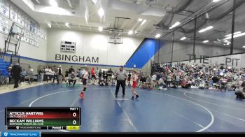 76 lbs Cons. Round 2 - Beckam Williams, Northside Wrestling Club vs Atticus Hartwig, Salt Lake City