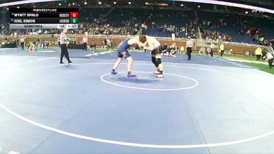 D3-285 lbs Semifinal - Wyatt Spalo, Reed City HS vs Joel Simon, Lake Odessa Lakewood