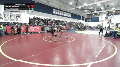 138 lbs Quarterfinal - Noah Sanchez, Victor Valley vs Micah Wegman, Calabasas