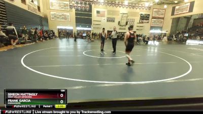 138 lbs Champ. Round 1 - Frank Garcia, Eisenhower vs Simeon Mattingly, West Valley (Spokane)