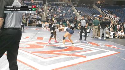 8A - 120 lbs Semifinal - Lisa-Jean Foley, Millbrook vs Brooke Jackson, Mallard Creek High School