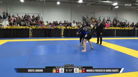 Manuela Pacheco De Borba Duarte vs Kristie Londono 2026 Pan IBJJF Jiu-Jitsu No-Gi Championship