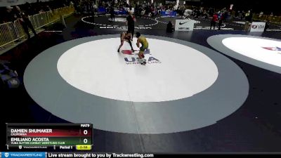 160 lbs Semifinal - Damien Shumaker, California vs Emiliano Acosta, Yuba Sutter Combat Wrestling Club