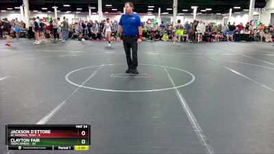 105 lbs Round 6 (8 Team) - Clayton Fair, Terps Xpress vs Jackson D`Ettore, NC National Team