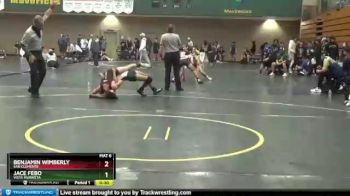 132 lbs Cons. Round 6 - Benjamin Wimberly, San Clemente vs Jace Febo, Vista Murrieta