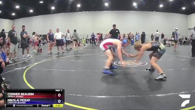 130 lbs Quarterfinal - Conner Beaudin, James F. Byrnes vs Nikolai McKay, Carolina Reapers