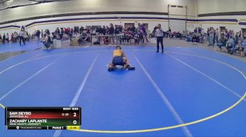 125 lbs Champ. Round 2 - Sam Deyro, Augustana (IL) vs Zachary LaPlante, Siena Heights University