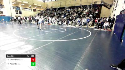 215 lbs Quarterfinal - Dylan Greenstein, Northfield Mt. Hermon vs Tyler Palumbo, Christian Brothers Academy