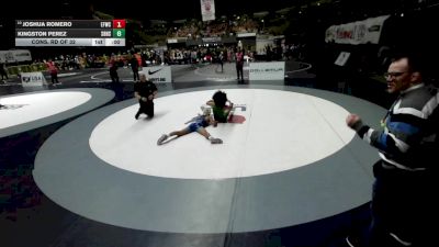 126 lbs Cons. Rd Of 32 - Joshua Romero, Elite Force Wrestling Club vs Kingston Perez, South Bakersfield High School Wrestling