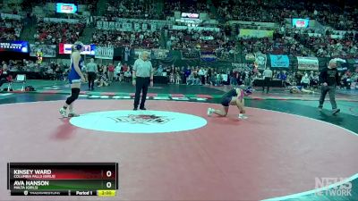 G - 165 lbs Champ. Round 1 - Kinsey Ward, Columbia Falls (Girls) vs Ava Hanson, Malta (Girls)