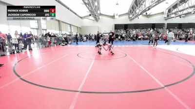 63-M lbs Quarterfinal - Patrick Kobus, Rhino Wrestling vs Jackson Caporiccio, Apex