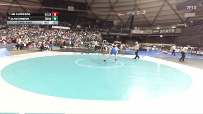 Boys 4A 157 lbs Cons. Semi - Ian Anderson, Moses Lake vs Elam Dunton, Tahoma