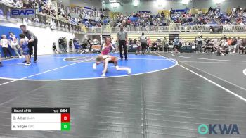 49 lbs Round Of 16 - Gracelyn Alber, Barnsdall Youth Wrestling vs Beckham Sager, Cowboy Wrestling Club