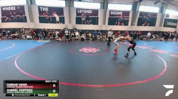 132 lbs Champ. Round 1 - Gabriel Martinez, Bandas Wrestling Academy vs Sardar Vadim, Warrior Trained Wrestling