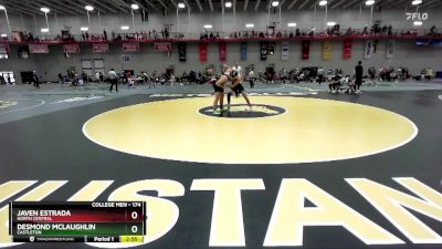 174 lbs Quarterfinal - Javen Estrada, North Central vs Desmond McLaughlin, Castleton