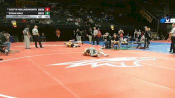 132 Class 2 lbs Cons. Round 2 - Coltyn Hollingsworth, Benton vs Ethan Hale, Kirksville