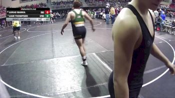 160 lbs Champ. Round 1 - Lukas Manka, Bayard Wrestling Club vs Liam Thompsen, Gretna Youth Wrestling Club