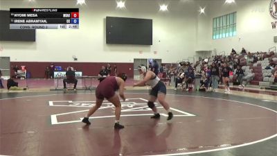 160 lbs Cons. Round 3 - Nyomi Mesa, Mt. San Antonio College vs Irene Abramyan,, Cerritos College