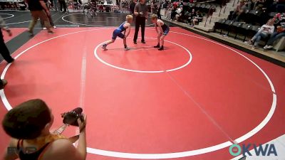 76-80 lbs Rr Rnd 3 - Mason Woolman, Tiger Trained Wrestling vs Braylen Steele, Prairie Grove Youth Wrestling