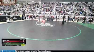 68 lbs Champ. Round 2 - Ruby Rios, WA vs Mia Furman, ID