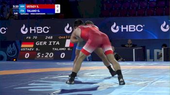 70 kg Qualif. - Shamil Ustaev, Germany vs Gianluca Talamo, Italy