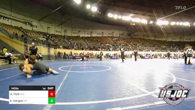 140 lbs Consi Of 4 - Aiden Polk, SEO Wrestling Club vs Kolbe Bargas, Vinita