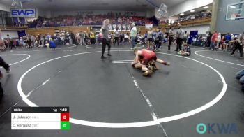 85 lbs Round Of 16 - Jaxon Johnson, Carl Albert vs Cash Barbosa, Cowboy Wrestling Club