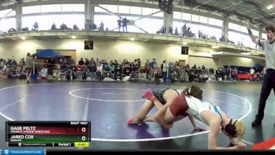 149 lbs Cons. Round 2 - Jared Cox, Indiana vs Gage Peltz, Midwest Xtreme Wrestling