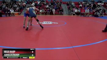 157 lbs Cons. Round 1 - Aaron Butikofer, Cedar Rapids Washington vs Bryce Bauer, Wahlert, Dubuque