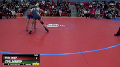 157 lbs Cons. Round 1 - Aaron Butikofer, Cedar Rapids Washington vs Bryce Bauer, Wahlert, Dubuque