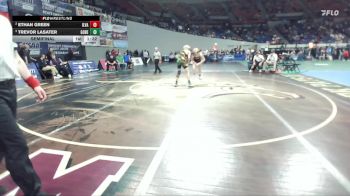 2A/1A Boys 157 Semifinal - Trevor Lasater, Gold Beach Boys vs Ethan Green, Illinois Valley Boys
