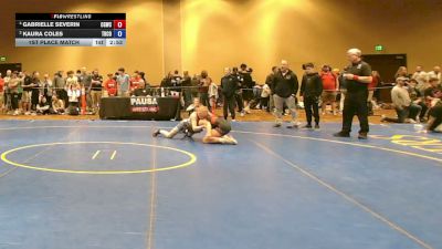 120 lbs 1st Place Match - Gabrielle Severin, Crash Girls Wrestling Club vs Kaura Coles, The Compound