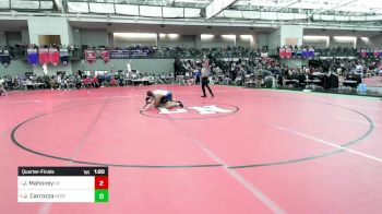 126 lbs Quarterfinal - Joe Mahoney, New Fairfield vs John Carrozza, Ridgefield