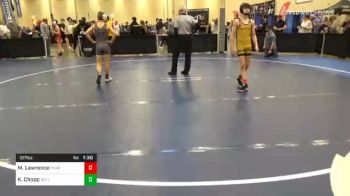 107 lbs Semifinal - Michael Lawrence, Chartiers Valley vs Kase Chopp, Butler