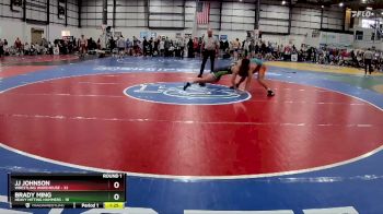 165 lbs Round 1 (4 Team) - JJ Johnson, WRESTLING WAREHOUSE vs Brady Ming, HEAVY HITTING HAMMERS