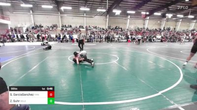 98 lbs Consi Of 8 #2 - Santiiago GarciaSanchez, Trinidad WC vs Zaiden Suhr, Dolores Bears